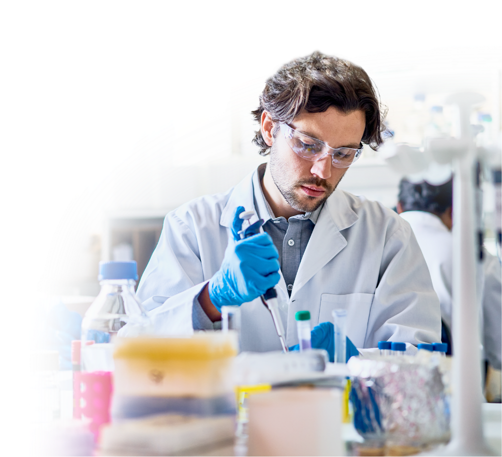 Lab technician performing small molecule analysis 2 1