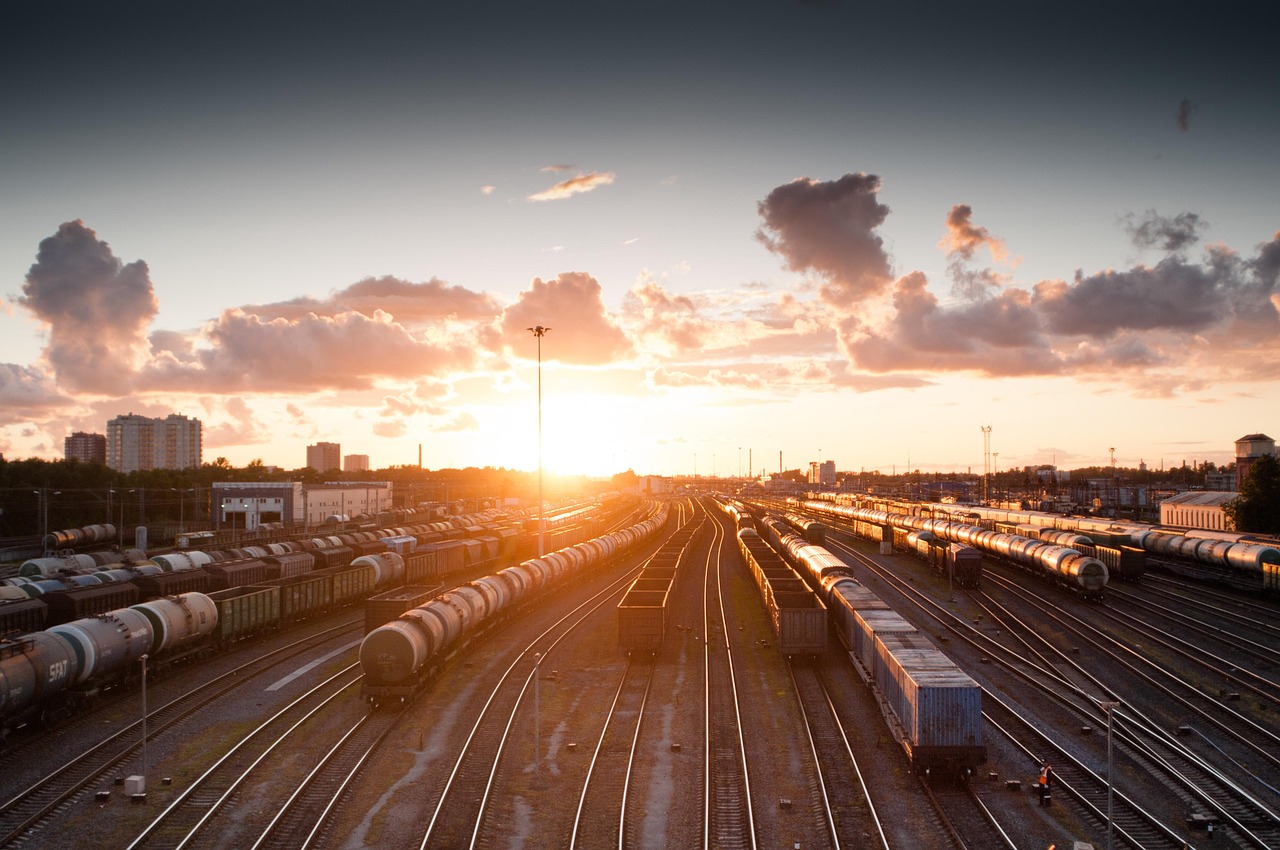 Train, sunset, nature — Classic Tables: Dive Into Baccarat and Blackjack at Jeetwin